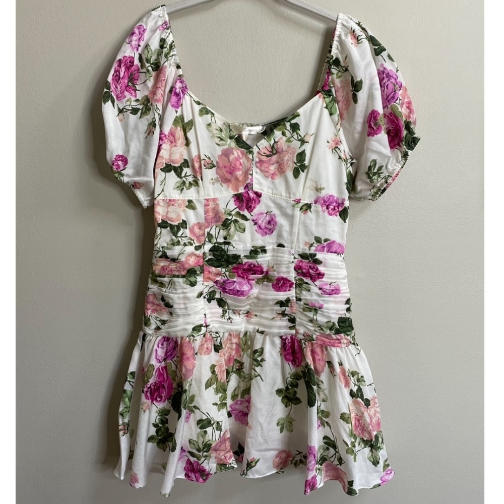 LoveShackFancy Ballet Blush Ambrette Floral Minidress - Picture 6 of 15